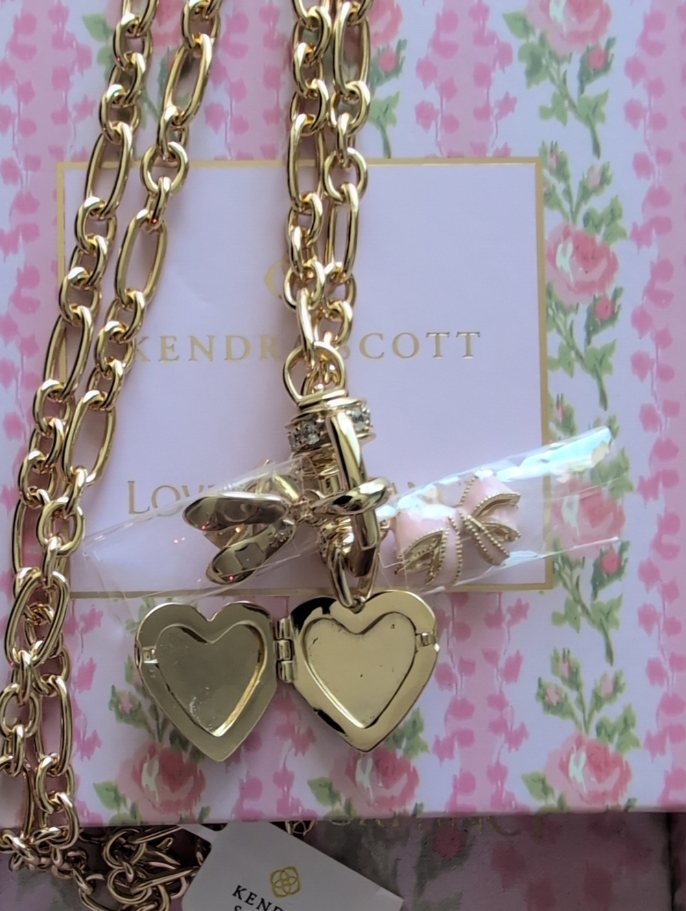 NIB Kendra Scott X Loveshack Fancy Mixed Charm Necklace - Picture 2 of 4